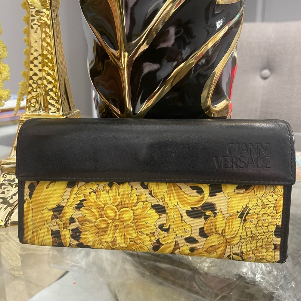 Gianni Versace Floral Clutch